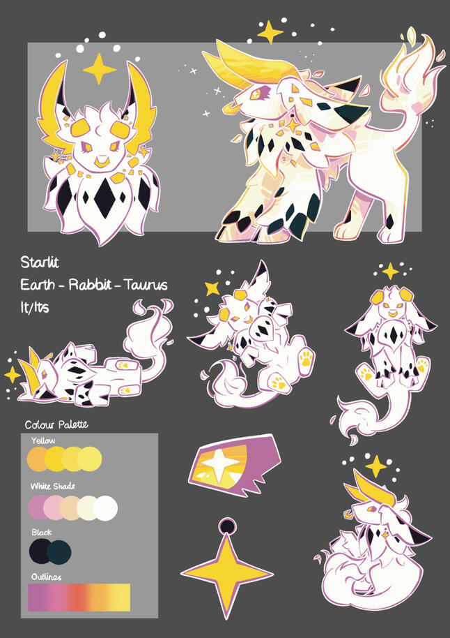 Starlit A creature made using all my zodiac animals combined into one