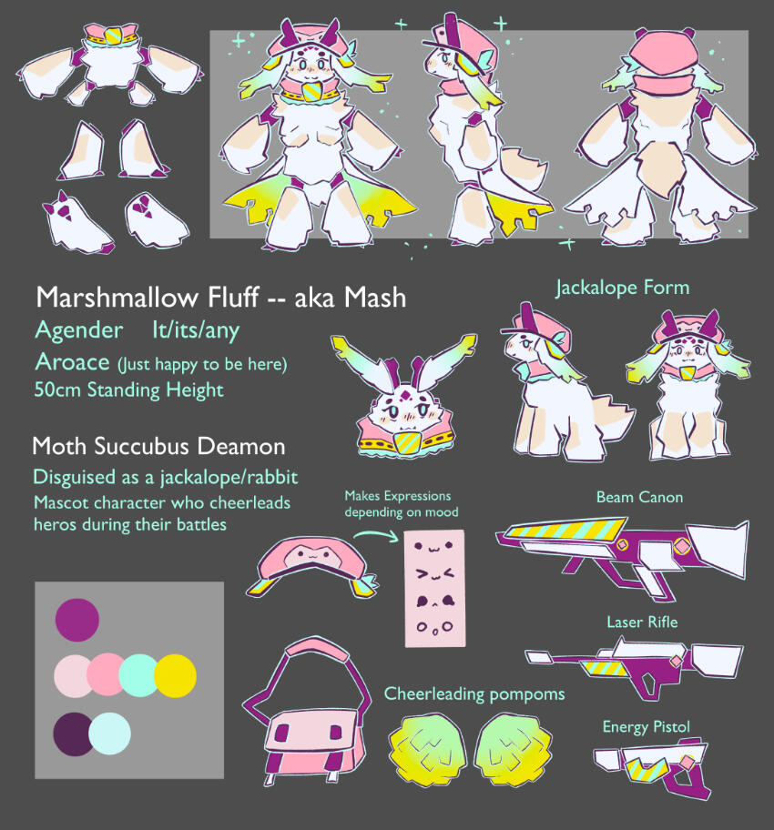 Mash Original character embodying my persona around friends