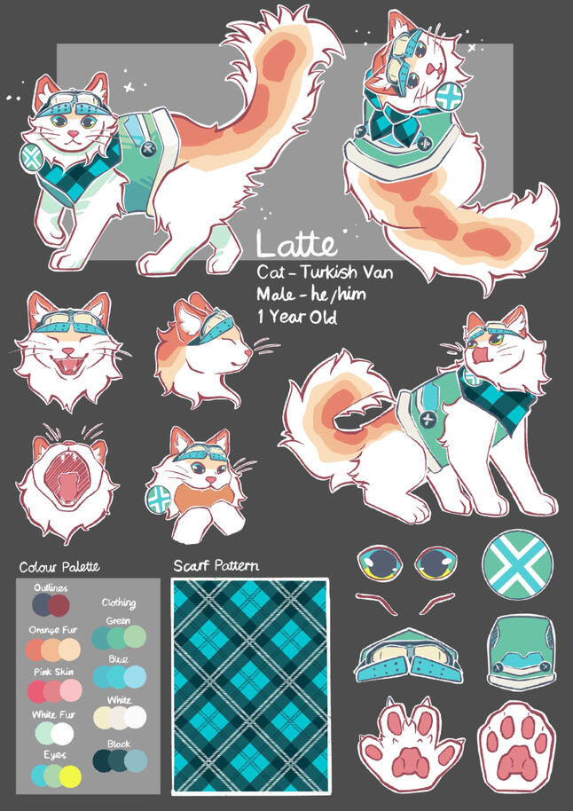 Latte Character design for my childrens book concept