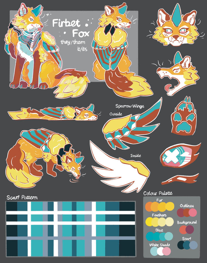 Firbet Original mascot character used in my branding