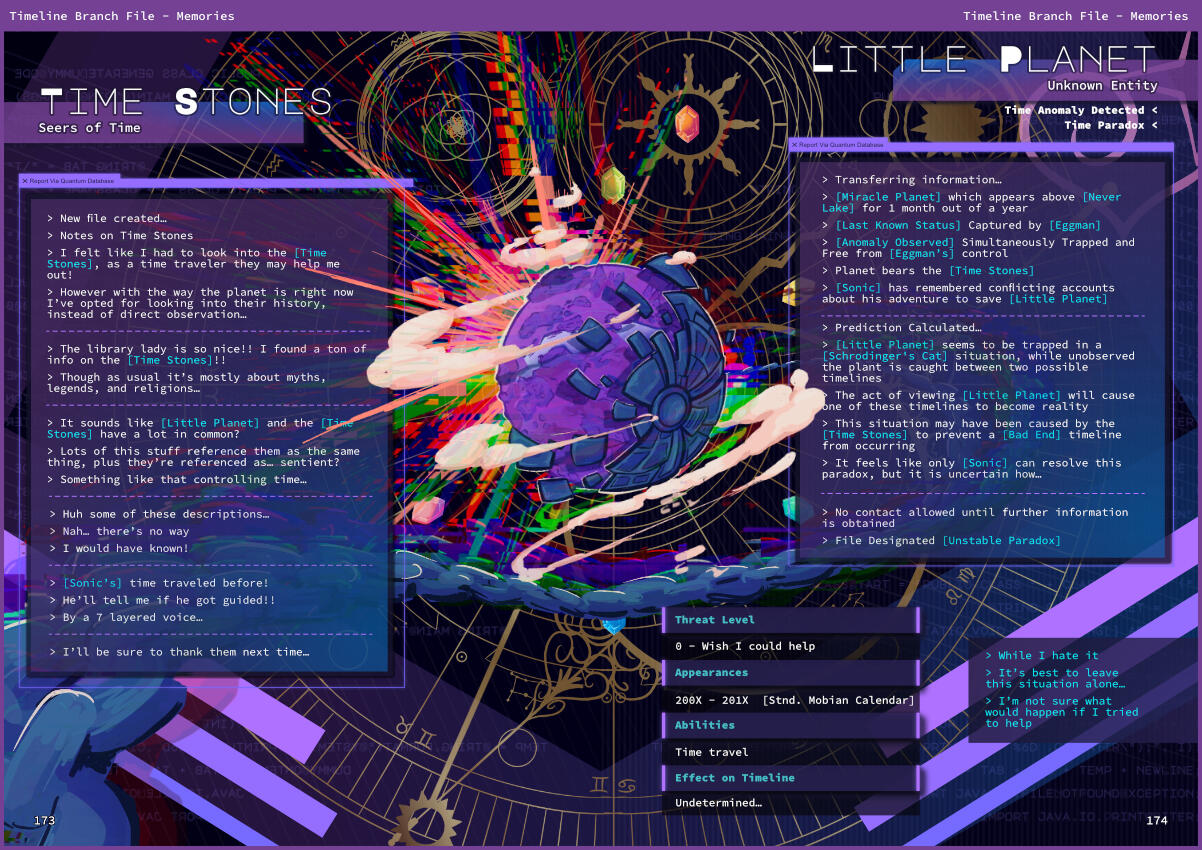 File Graphic Page design made for a Silver fanzine