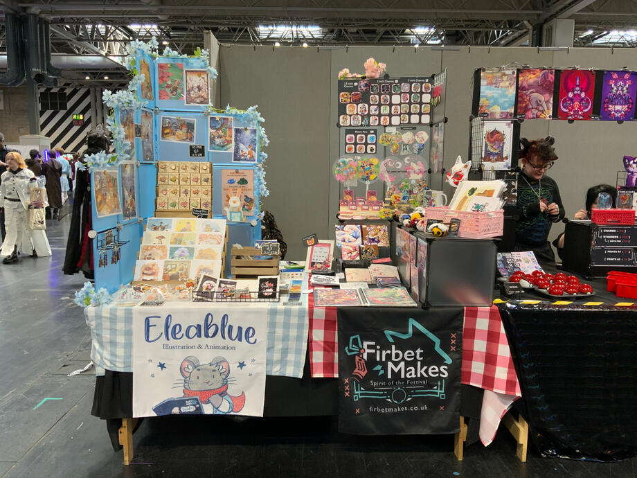 Megacon Birmingham MARCH 2024, BIRMINGHAM Artist alley display