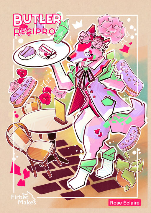 Recipro Wolf Illustration Poster Illustration