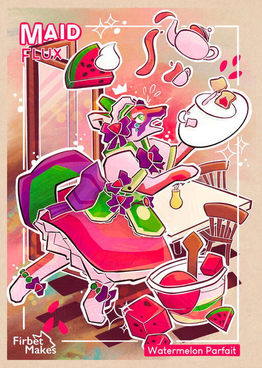 Flux Wolf Illustration Poster Illustration