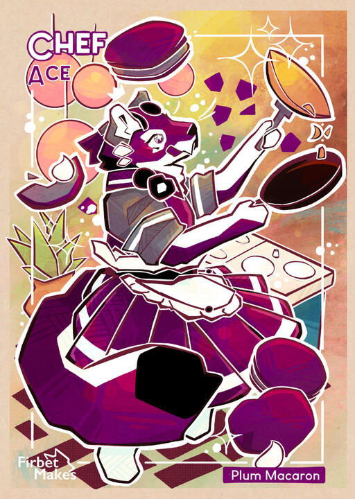 Ace Wolf Illustration Poster Illustration