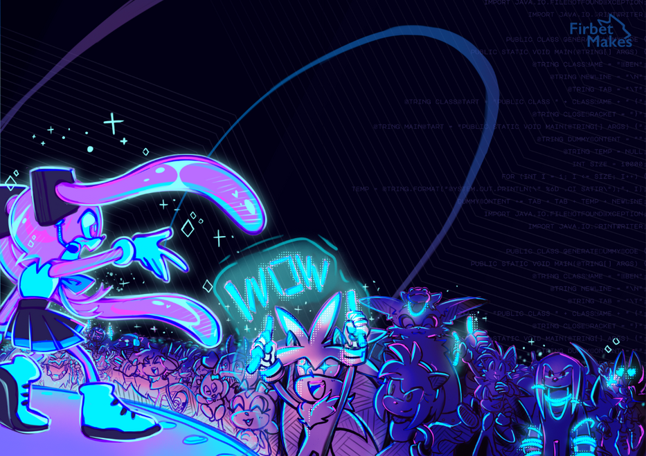 Mika Concert Page Illustration