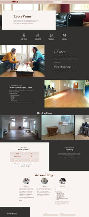 Venue Tab Website Design