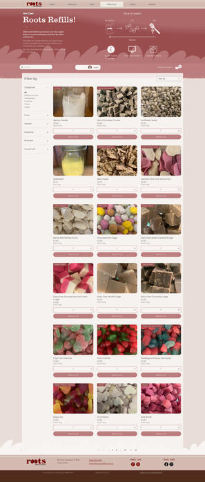 Click and Collect Tab Website Design
