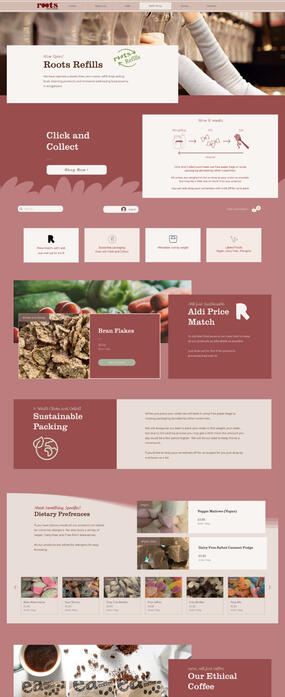 Refills Tab Website Design