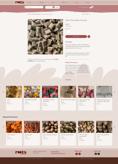 Products Tab Website Design