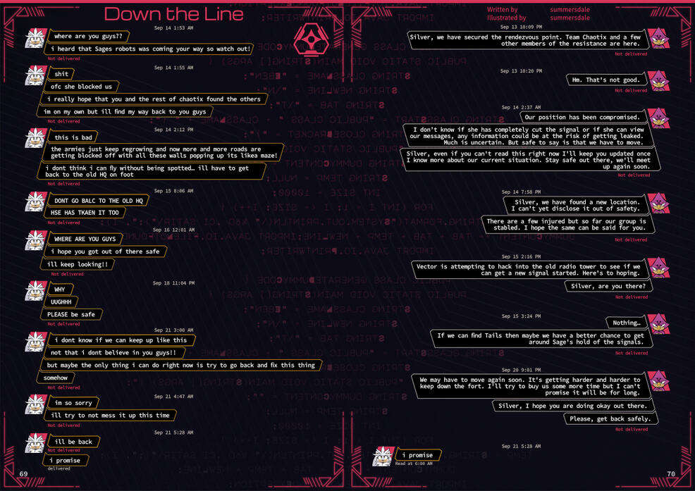 Chat Log Short Story Zine Layout and Design