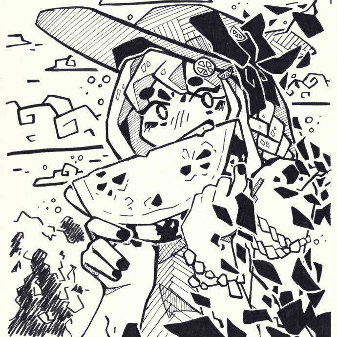 Inktober 2022 Ink Sketches Printed Zine Click to Learn More
